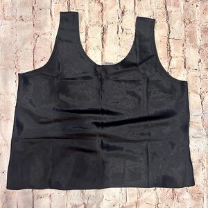 Black sateen shell or tank